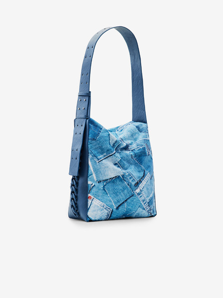 Desigual Modrá dámská vzorovaná kabelka Desigual Forever Blue Estrasburgo