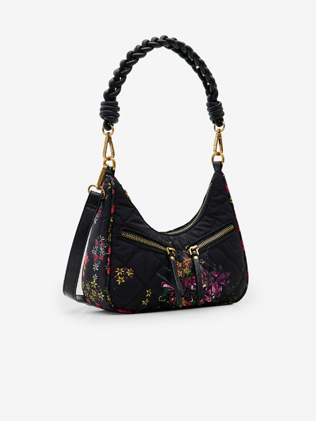 Desigual Černá dámská květovaná kabelka Desigual Yenes Medley Multipocket