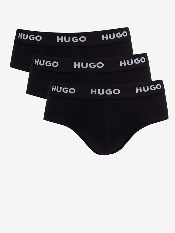 HUGO Sada tří pánských slipů HUGO