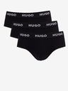 HUGO Sada tří pánských slipů HUGO