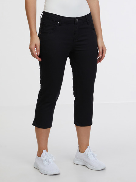 Sam 73 Černé dámské tříčtvrteční slim fit džíny SAM 73 Amara