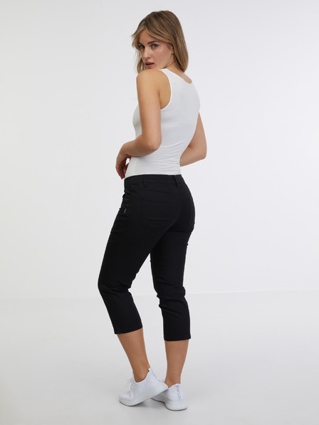 Sam 73 Černé dámské tříčtvrteční slim fit džíny SAM 73 Amara