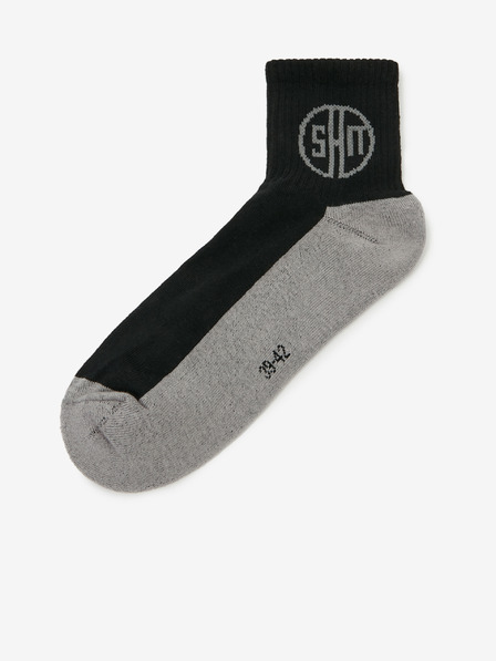 Sam 73 Šedo-černé unisex ponožky SAM 73