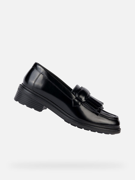 Geox Černé dámské mokasíny Geox Walk pleasure