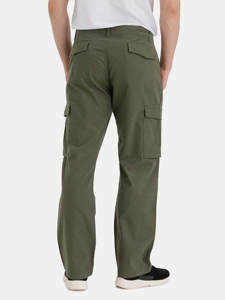 Sam 73 Khaki pánské kalhoty s kapsami SAM 73