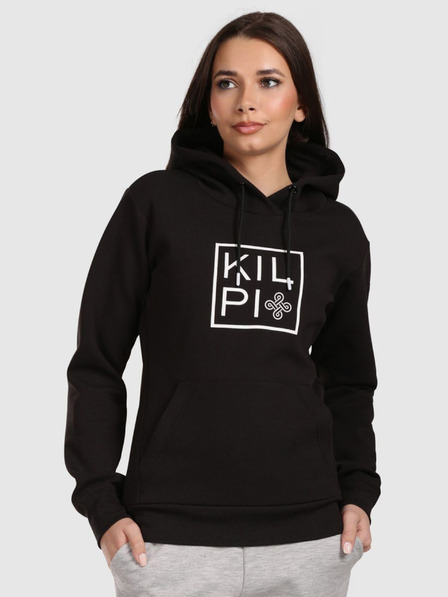 Kilpi Dámská bavlněná mikina s kapucí Kilpi NIKY-W Černá