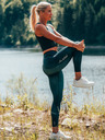 Kilpi Dámské sportovní legíny Kilpi JAMILY-W Tmavě zelená