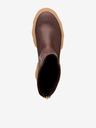 Steve Madden Hnědé kožené kotníkové boty Steve Madden Maryann