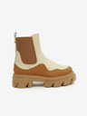 Steve Madden Hnědo-béžové dámské kožené kotníkové boty Steve Madden Merilyn