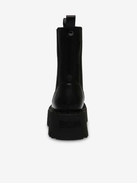 Steve Madden Černé dámské kožené kotníkové boty Steve Madden Obtain