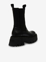 Steve Madden Černé dámské kožené kotníkové boty Steve Madden Obtain