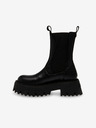 Steve Madden Černé dámské kožené kotníkové boty Steve Madden Obtain