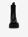 Steve Madden Černé dámské kožené kotníkové boty Steve Madden Obtain