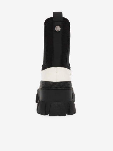 Steve Madden Černo-bílé dámské kožené chelsea boty Steve Madden