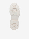 Steve Madden Bílé dámské kožené kotníkové boty Steve Madden Traction Bootie