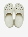 Crocs Krémové dámské pantofle na podpatku Crocs Siren Clog