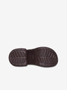 Crocs Hnědé dámské pantofle na podpatku Crocs Siren Clog