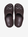 Crocs Hnědé dámské pantofle na podpatku Crocs Siren Clog