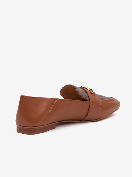 Michael Kors Hnědé dámské kožené mokasíny Michael Kors Tiffanie Loafer