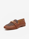 Michael Kors Hnědé dámské kožené mokasíny Michael Kors Tiffanie Loafer