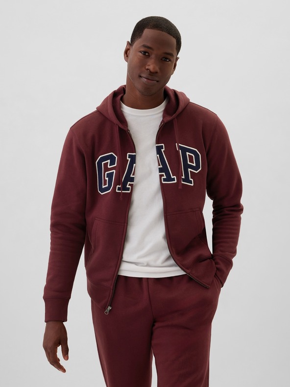 GAP Mikina na zip Logo Gap