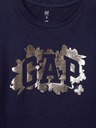 GAP Dětské tričko s metalickým logem Gap