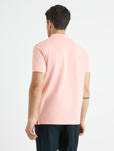 Celio Světle růžové polo tričko Celio Teone