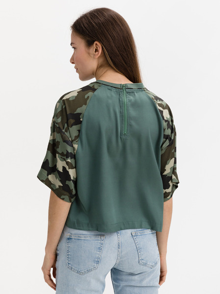 Pepe Jeans Zelené dámské tričko Pepe Jeans Annalisa