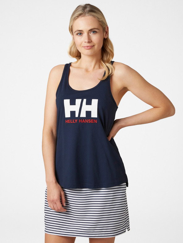 Helly Hansen Tmavě modré dámské tílko Helly Hansen Logo Singlet