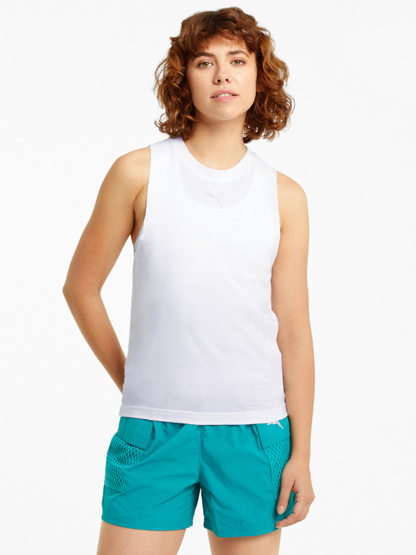 Puma Bílé dámské tílko Puma Evide Mesh