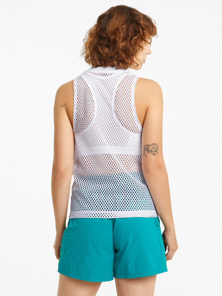 Puma Bílé dámské tílko Puma Evide Mesh