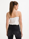 Salsa Jeans Bílé dámské tílko s krajkou Salsa Jeans