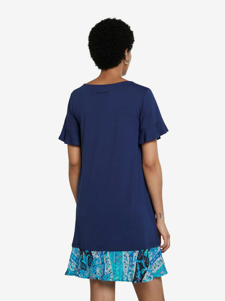 Desigual Tmavě modré minišaty Desigual Vest Kali