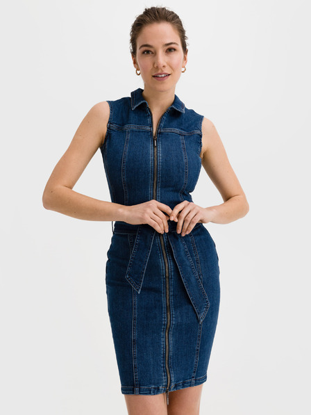 Salsa Jeans Modré džínové šaty Salsa Jeans