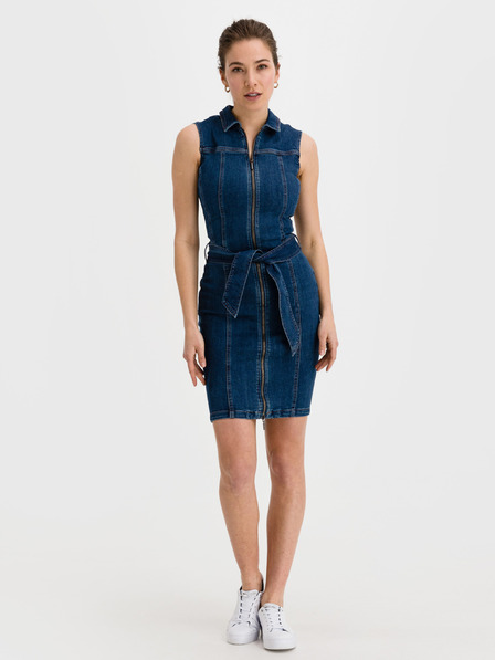 Salsa Jeans Modré džínové šaty Salsa Jeans