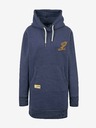 SuperDry Modré dámské mikinové šaty s potiskem na zádech Superdry