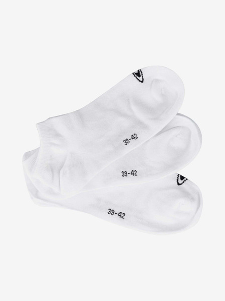 O'Neill Sada tří párů unisex ponožek v bílé barvě O'Neill Sneaker