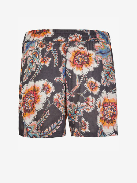 O'Neill Oranžovo-šedé dámské květované kraťasy O'Neill LW WOVEN SHORTS -MIX ANDMATCH