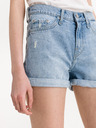 Pepe Jeans Modré džínové kraťasy Pepe Jeans Mable