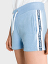SuperDry Světle modré dámské teplákové kraťasy Superdry Alicia
