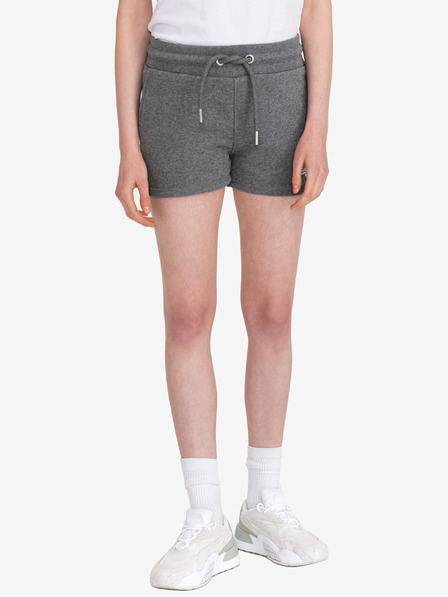SuperDry Šedé dámské žíhané teplákové kraťasy SuperDry