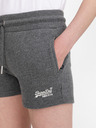 SuperDry Šedé dámské žíhané teplákové kraťasy SuperDry