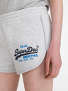 SuperDry Světle šedé dámské žíhané kraťasy SuperDry