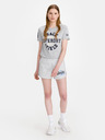 SuperDry Světle šedé dámské žíhané kraťasy SuperDry