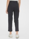 GAP Kalhoty straight khaki high rise GAP