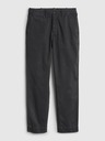 GAP Kalhoty straight khaki high rise GAP