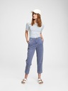 GAP Kalhoty mid rise straight khaki GAP