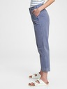 GAP Kalhoty mid rise straight khaki GAP