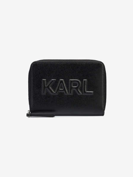 Karl Lagerfeld Černá dámská kožená peněženka KARL LAGERFELD