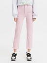 Levi's® Růžové dámské straight fit džíny Levi's® 501 Crop Dark Lilac